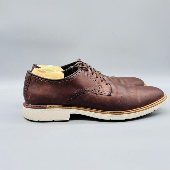 Cole Haan Shoes Mens 11.5 Brown Leather GrandSeries Oxford Casual Sneakers main image 7